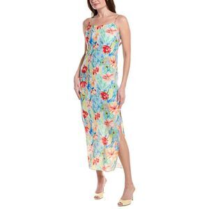 Sam Edelman Womens  Floral Slip Dress, Blue